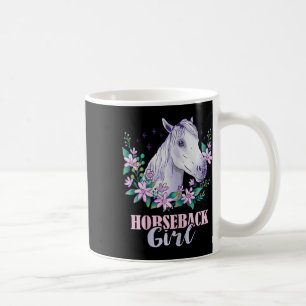 Mug Horseback Girl Horseback équitation Cheval Lover E