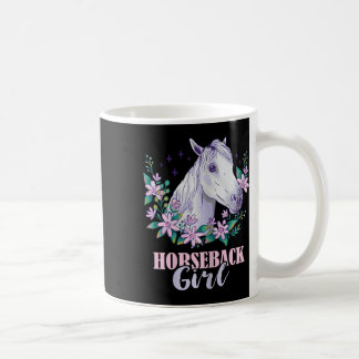Mug Horseback Girl Horseback équitation Cheval Lover E