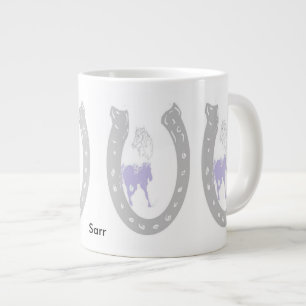Mug /Horseshoe avec chevaux