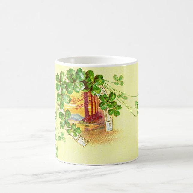 Mug Horseshoe et trèfle à quatre feuilles (Centre)