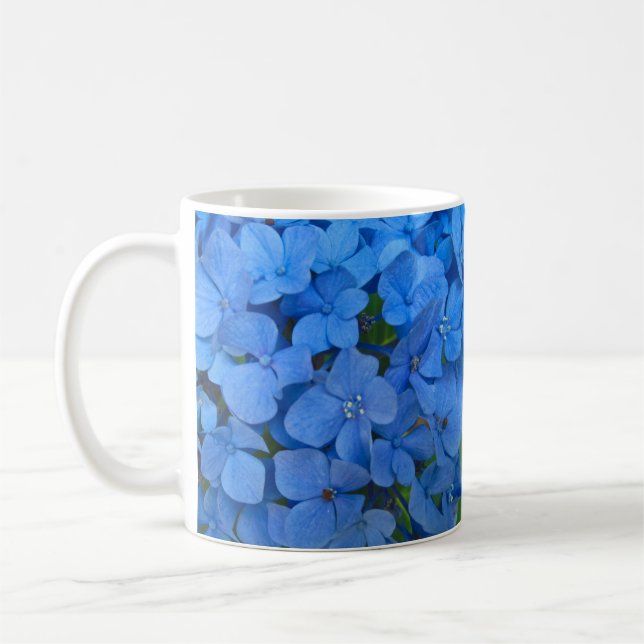Mug Hortensia bleu lumineux (Gauche)