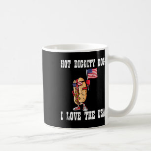 Mug Hot Diggity Chien Juillet 4 Patriotique Patriotiqu