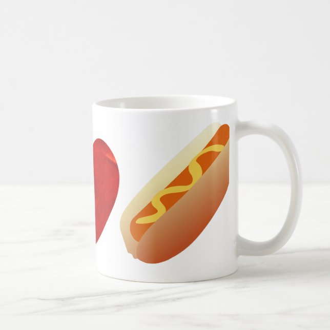 Mug Hot dog d'amour de paix (Droite)