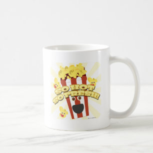 Mug Hot Fresh Popcorn Film Time Fun Cartoon
