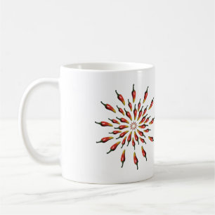 Mug Hot Peppers Mandala Nom personnalisé