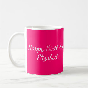 Mug Hot Pink Joyeux Anniversaire 50 & Fabulous Personn