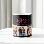 Mug Hot Pink Sisters 3 Photo Collage Keepsaké cadeau<br><div class="desc">Célébrez la soif avec Hot Pink Sisters 3 Photo Collage Keepsaké Gift Coffee Mug. Cette tasse vibrante présente un magnifique collage de trois photos chères, capturant des moments spéciaux partagés avec vos soeurs. Le design rose-chaud apporte une touche amusante et élégante, ce qui en fait une pièce exceptionnelle pour tous...</div>