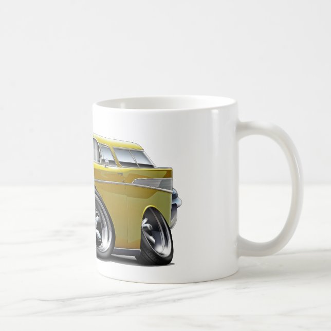 Mug Hot rod 1957 de jaune de nomade de Chevy (Droite)