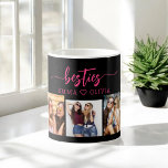 Mug Hot Rose Besties Amis 3 Photo Collage Keepsaké<br><div class="desc">Célébrez votre amitié avec Hot Pink Besties Friends 3 Photo Collage Keepsaké Coffee Mug. Cette tasse vibrante présente un collage magnifiquement arrangé de trois photos chères, capturant des moments inoubliables avec vos meilleurs amis. Le design rose vif ajoute une touche amusante et élégante, ce qui en fait une pièce exceptionnelle...</div>