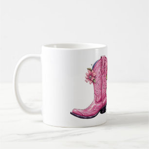 Mug Hot rose Cowgirl Boot Howdy