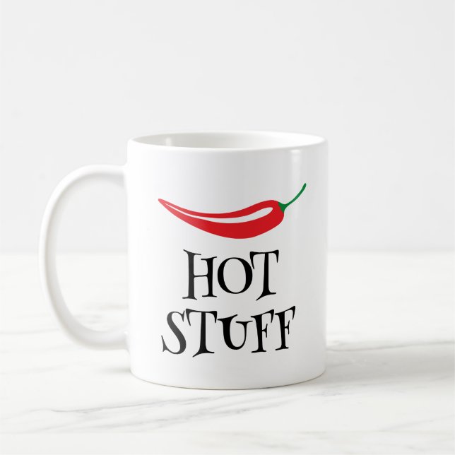 Mug Hot Stuff drôle épicé rouge cayenne piment (Gauche)