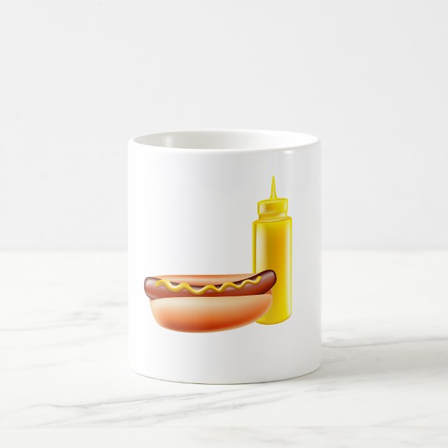 Mug Hotdog Avec Bouteille De Bouteille De moutarde (Créateur téléchargé)