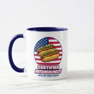 Mug Hotdogologue certifié American Flag Hot Dog