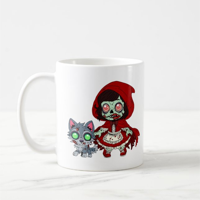 Mug Hotte rouge à cheval Zombie (Gauche)