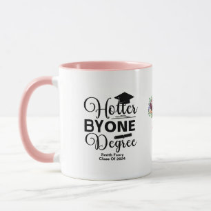 Mug Hotter By One Degree Graduation noir et blanc