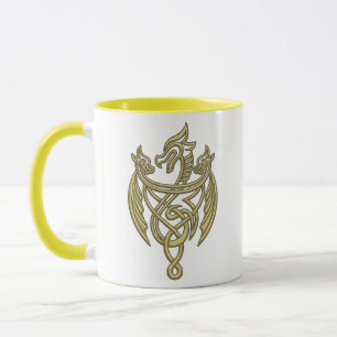 Mug HOUSE of the Dragon   Golden Filigree Dragon Crest