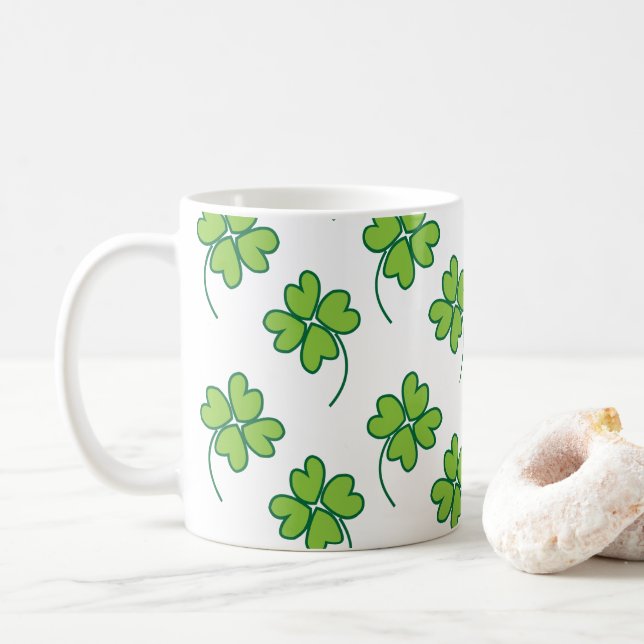 Mug Housse à quatre feuilles (Avec donut)