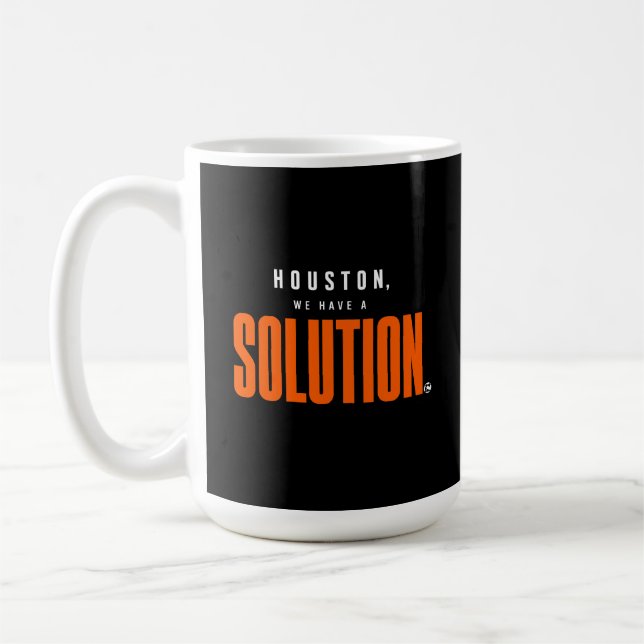 Mug Houston Nous Avons une Solution Football Orange (Gauche)