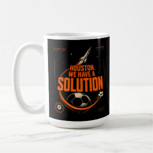 Mug Houston Nous Avons une Solution Football Orange