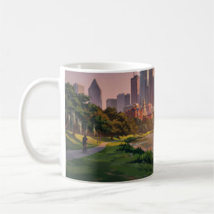 Mug Houston Texas Voyage Centre-ville Toit Terrasse