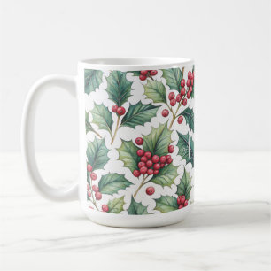 Mug Houx de Noël personnalisé