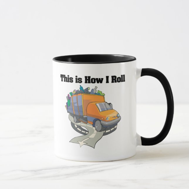Mug How I Roll (camion à ordures) (Droite)