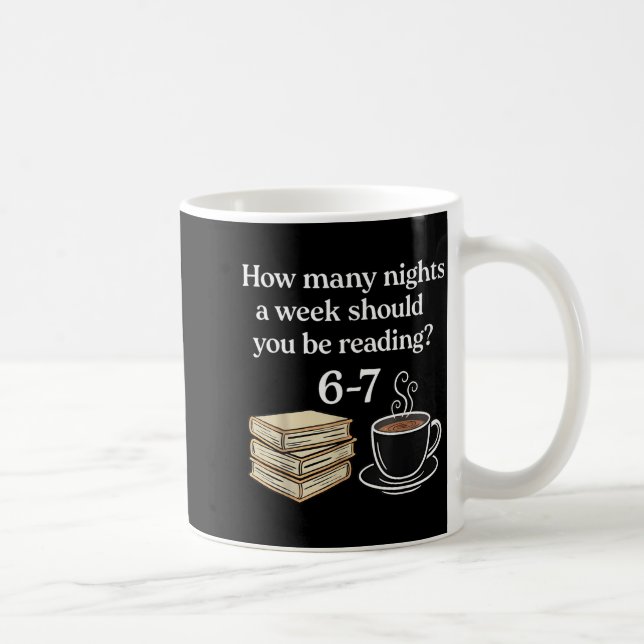 Mug How Many Nights 6 7 Meme Funny Reading Book Lovers (Droite)