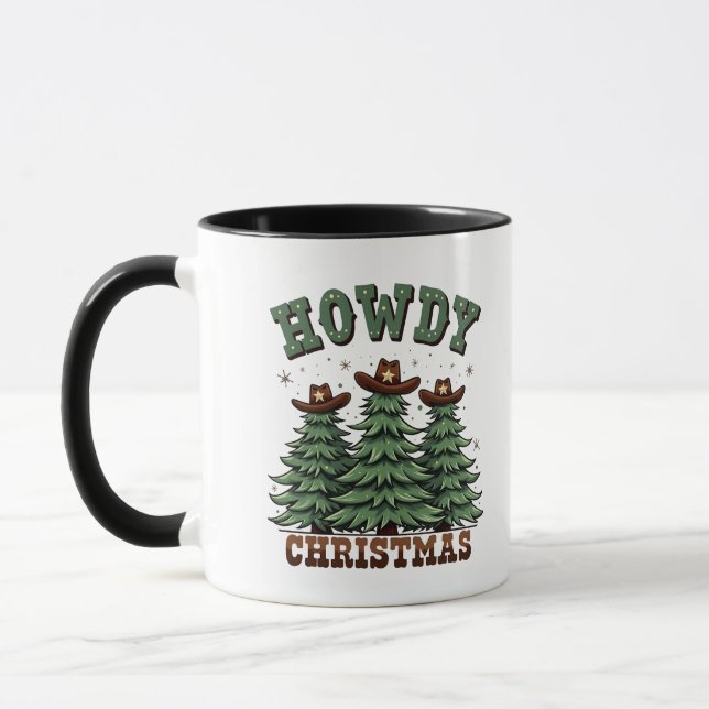 Mug Howdy Christmas Cactus Western Xmas (Gauche)