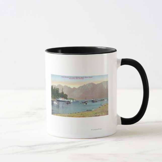 Mug Howe Sound Vue de Union Steamer à Bowen Island (Droite)