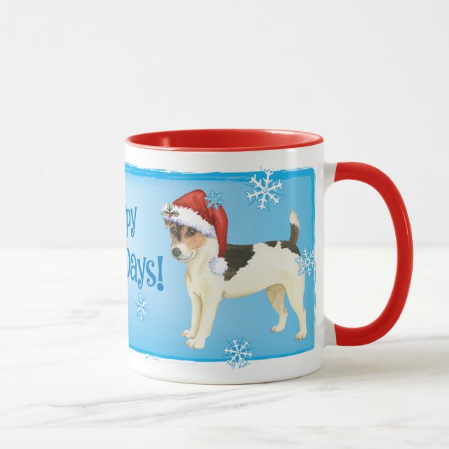 Mug Howlidays heureux Russell Terrier (Droite)
