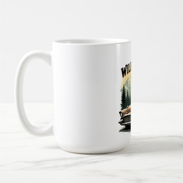 Mug Howling Wolf Classique Voiture Ancienne Nature Roa (Gauche)