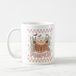 Mug Howly Citrouille Halloween Retro Western Cowgirl