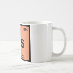 Mug Hs - Chimie des chiens chauds Symbole de table pér