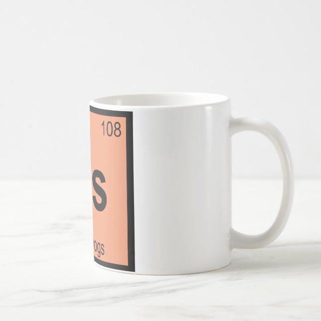 Mug Hs - Chimie des chiens chauds Symbole de table pér (Droite)