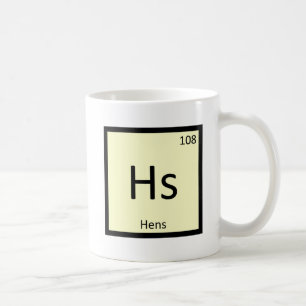 Mug Hs - Chimie des poules Symbole périodique de l'élé