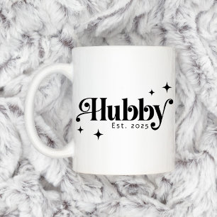 Mug Hubby Est année n'importe quelle couleur élégante