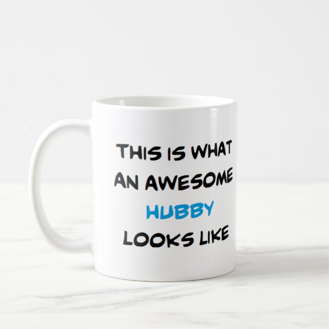 Mug hubby, génial (Gauche)