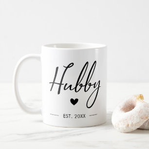 Mug Hubby Mari De La Typographie Moderne M. Mme Mariag