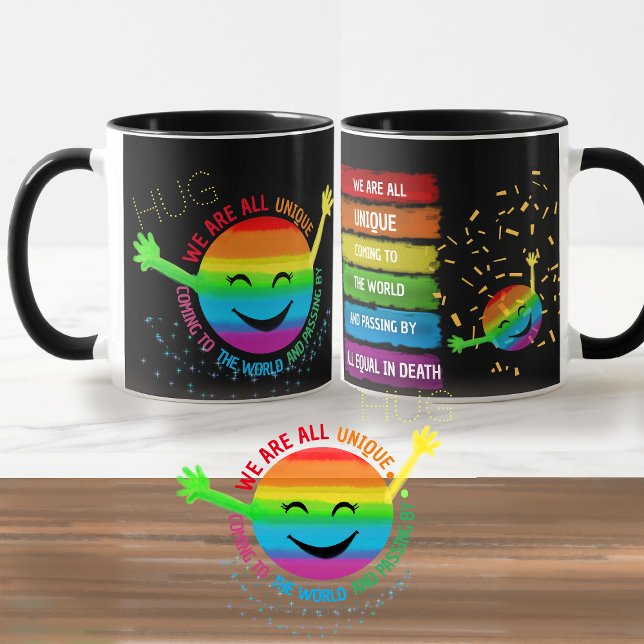 Mug HUG LGBT FIDE Sunshine (HUG LGBT PRIDE Sunshine Mug)
