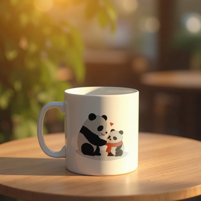 Mug Hugs Chauds, Panda Love (A cozy moment with your favorite mug)