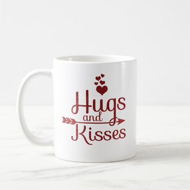 Mug Hugs & Kisses Saint Valentin (Gauche)
