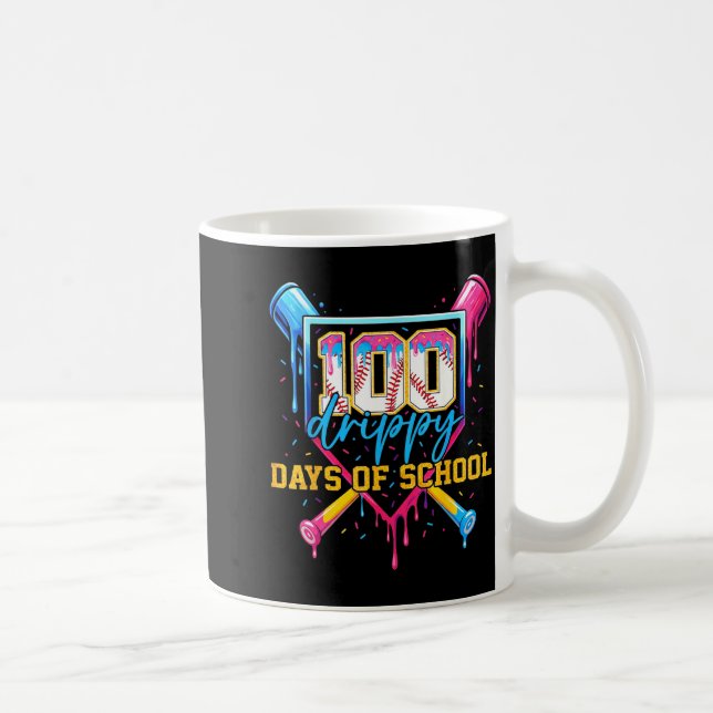 Mug Hugvyn 100 jours dégoulinants d'école de baseball  (Droite)