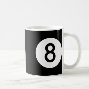 Mug Huit Bal Noir Huit Bal De Billard