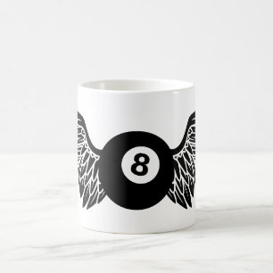 Mug huit-ball en vol