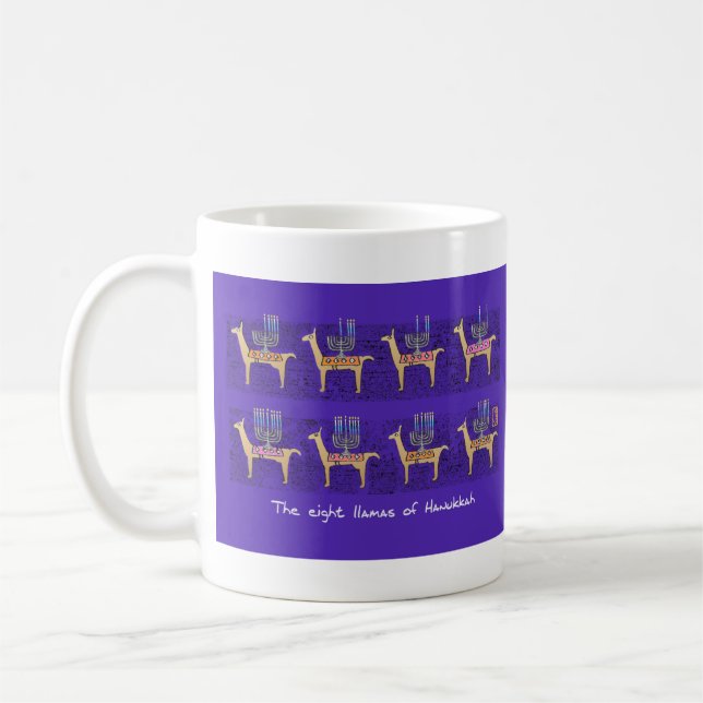 Mug Huit lamas d'Hanoukka (Gauche)