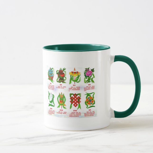 Mug Huit symboles propices (Droite)