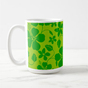 MUG HULA HAWAIEN (HIBISCUS) CITRON VERT