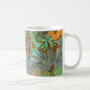 Mug Hula Vintage Floral Graphisme Floral Hawaii