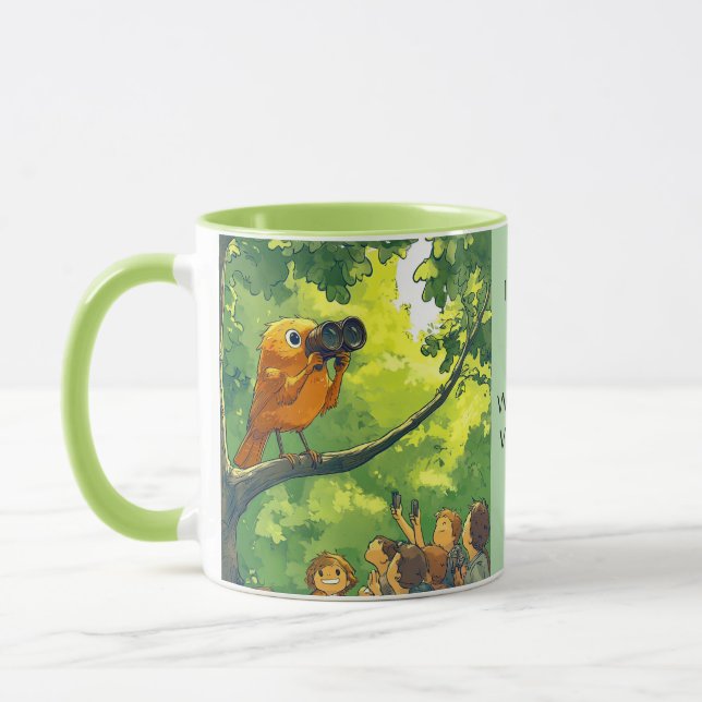 Mug Humains observant les oiseaux (Gauche)