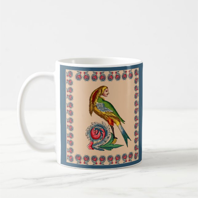 Mug human bird print (Gauche)